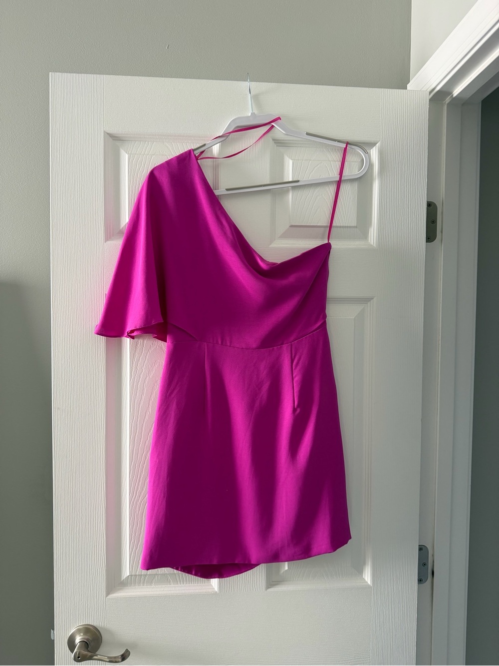 DO+BE Hot Pink One-Shoulder Mini Dress